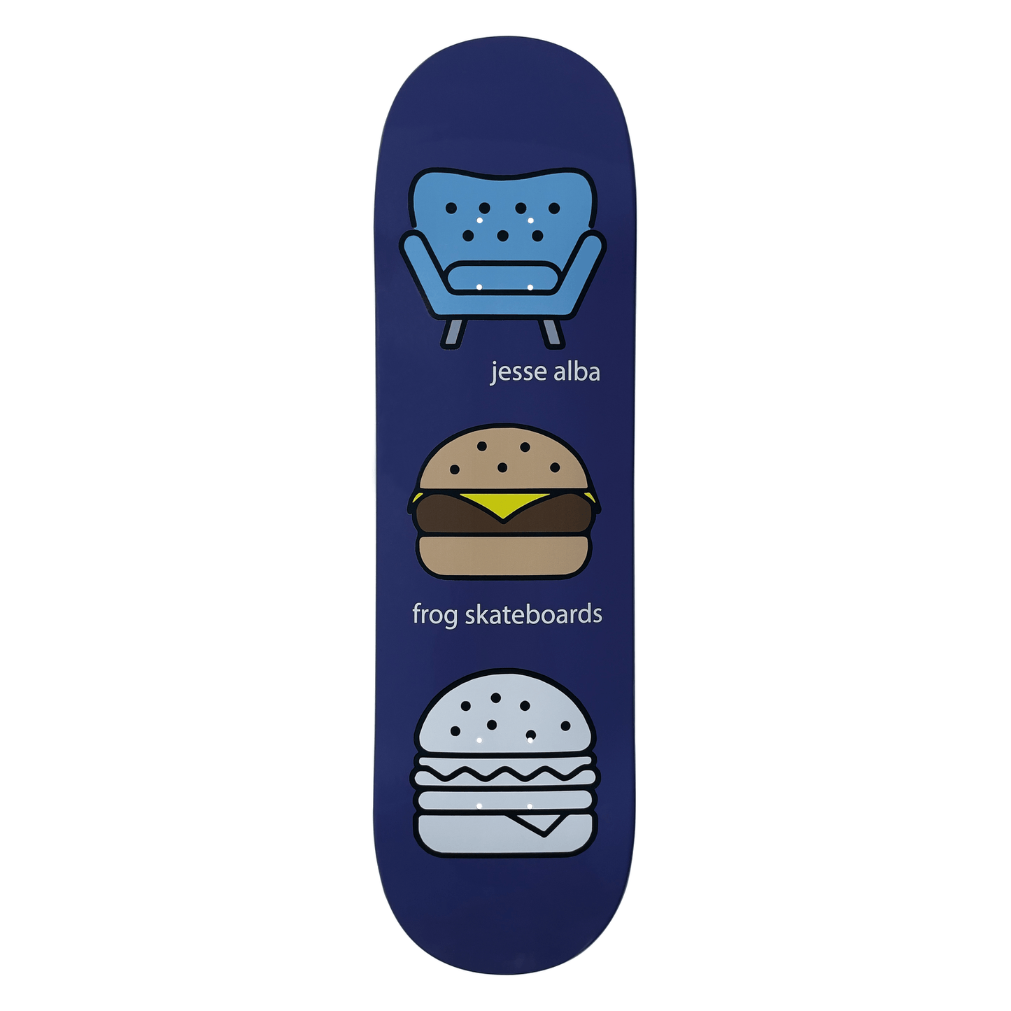 Frog | 8.25" Jesse Alba Ghostburger Deck