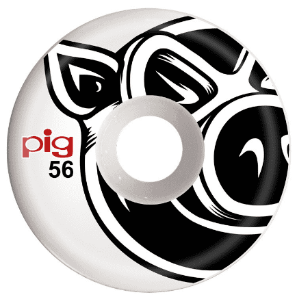 Pig Wheels | 56mm/101a Conical Natural - White