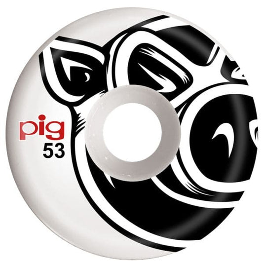 Pig Wheels | 53mm/101a Conical Natural - White