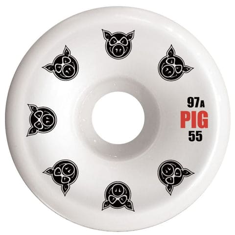 Pig Wheels | 55mm/97a Conical Natural - White