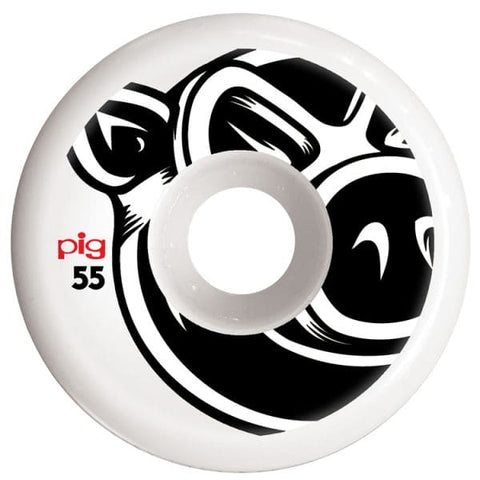 Pig Wheels | 55mm/101a Conical Natural - White