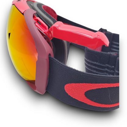 Oakley | Airbrake XL Goggles - Obsessed Lines Red/Prizm Torch Lens & Prism Rose Lens