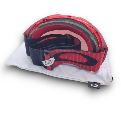 Oakley | Airbrake XL Goggles - Obsessed Lines Red/Prizm Torch Lens & Prism Rose Lens