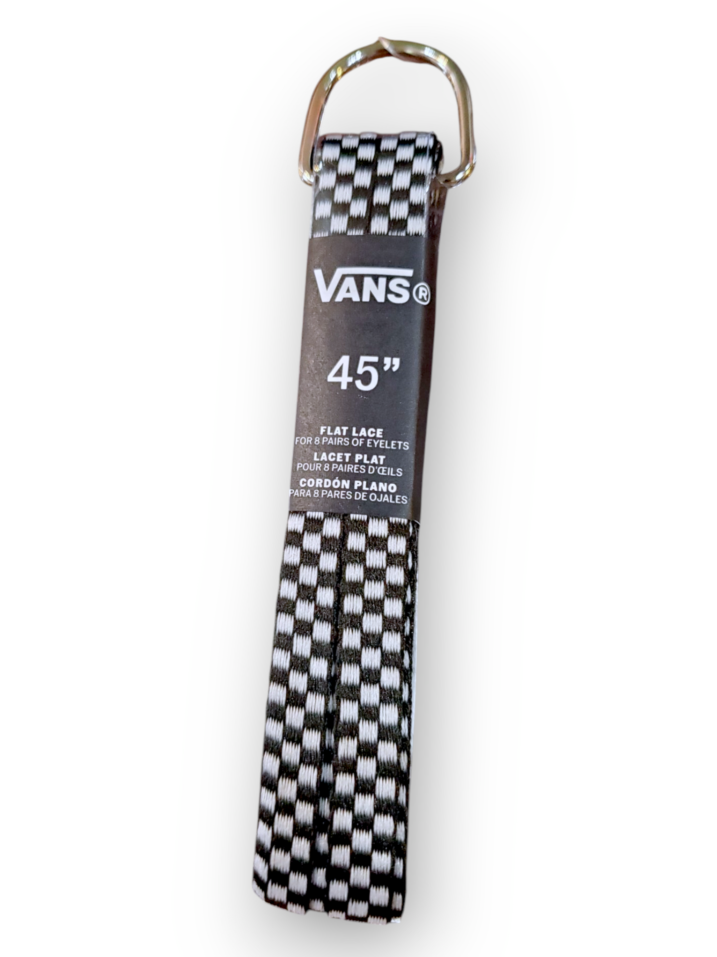 Vans | 45" Flat Shoe Laces - Black/White Checker