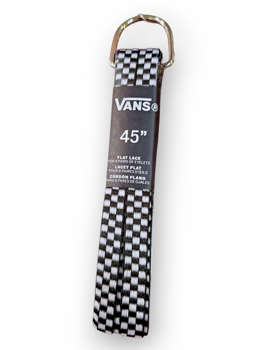 Vans | 45" Flat Shoe Laces - Black/White Checker