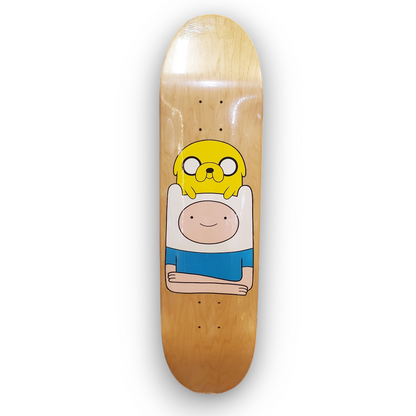 8.25" Screen Printed Adventure Time Finn And Jake Skateboard Deck Egg Shape