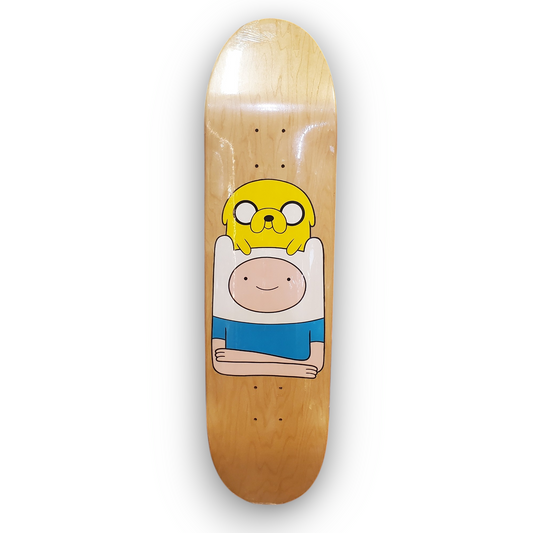 8.25" Screen Printed Adventure Time Finn And Jake Skateboard Deck Egg Shape
