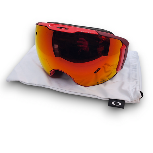 Oakley | Airbrake XL Goggles - Obsessed Lines Red/Prizm Torch Lens & Prism Rose Lens