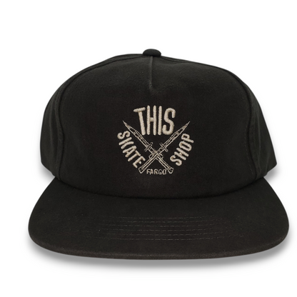 THIS | Classic Daggers Snapback Hat - Vintage Black