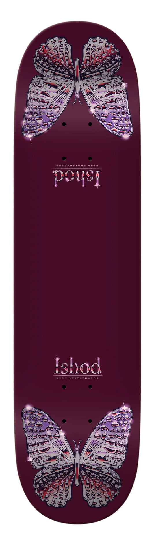 Real | 8.0" Twin Tail Ishod Mariposa Redux Skateboard Deck