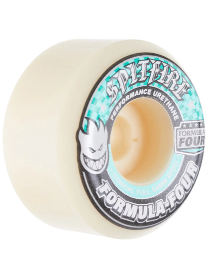 Spitfire | 56mm/97a Formula Four  Conical Full Wheels - Natural/Teal