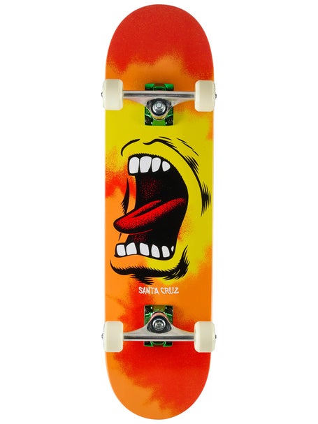 Santa Cruz | 8.0" Big Mouth Flame Complete - Krux Trucks - Slime Balls Wheels