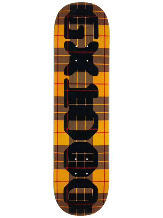 GX1000 | 8.25" OG Logo Tartan Deck - Yellow