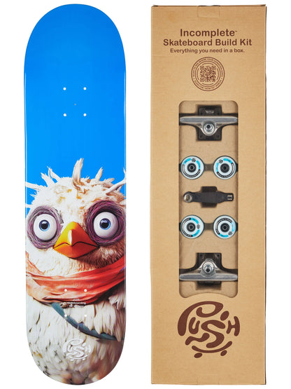 Push | 8.25" Chicken "Incomplete" Skateboard - Blue