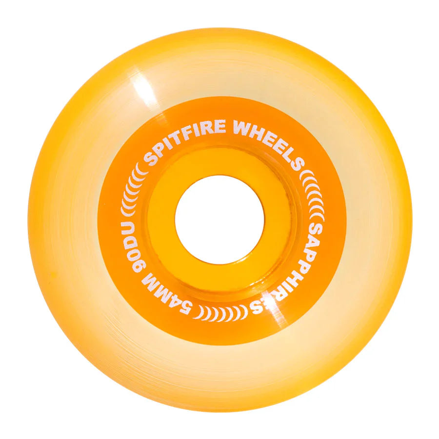 Spitfire | 54mm/90a Sapphires Wheels - Clear/Orange