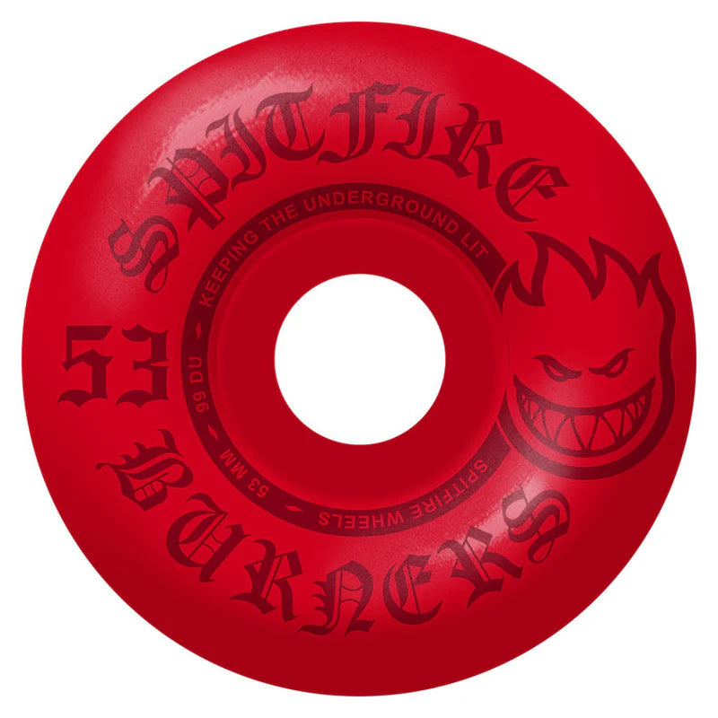 Spitfire | 53mm/99a Burners Wheels - Red