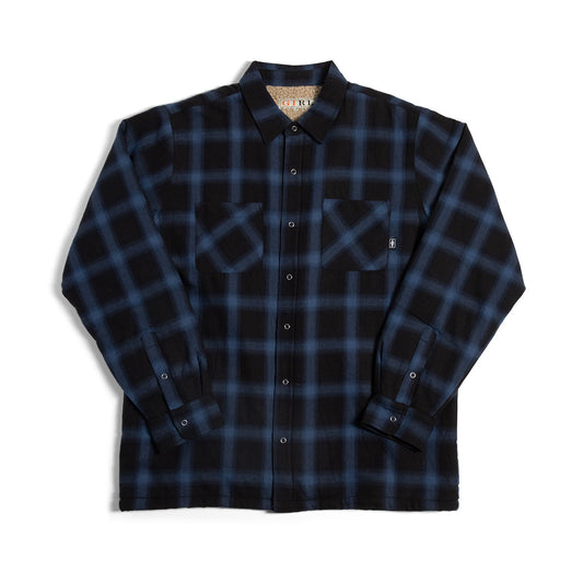 Girl | Sherpa Lined Flannel - Blue/Black
