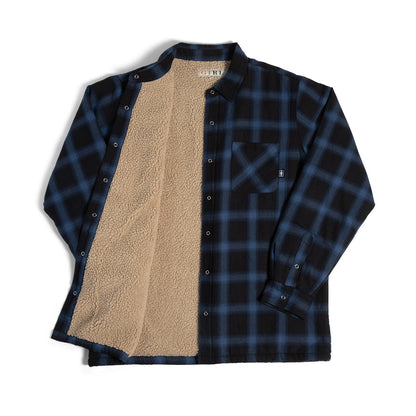 Girl | Sherpa Lined Flannel - Blue/Black