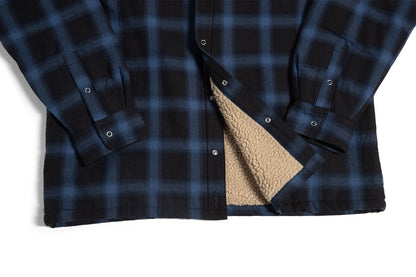 Girl | Sherpa Lined Flannel - Blue/Black