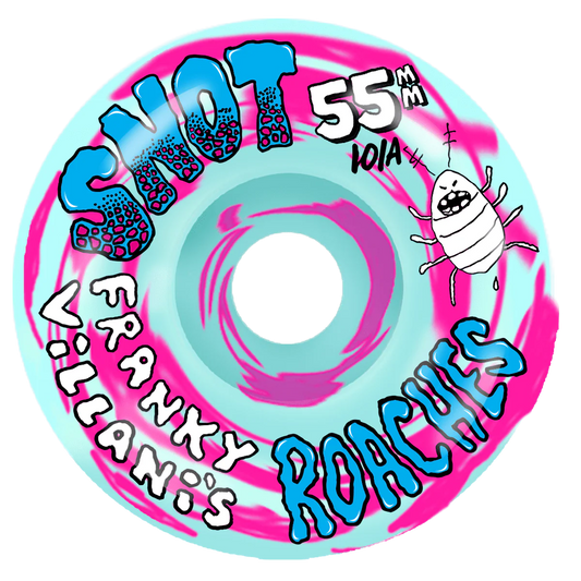 Snot | 55mm/101a Franky Villani Roaches Wheel - Blue/Pink Swirl