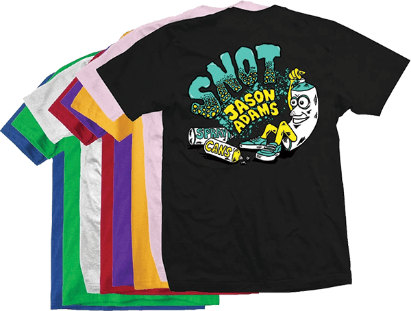 Snot | Jason Adams Spray Can Tee - Yellow
