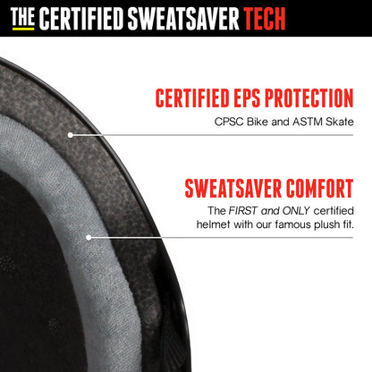Triple 8 | Certified Sweatsaver Helmet - Black Matte
