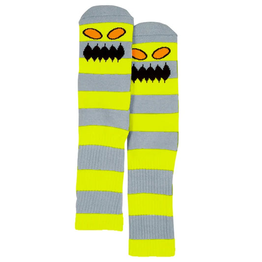 Toy Machine | Monster Big Stripe Socks - Yellow/Grey