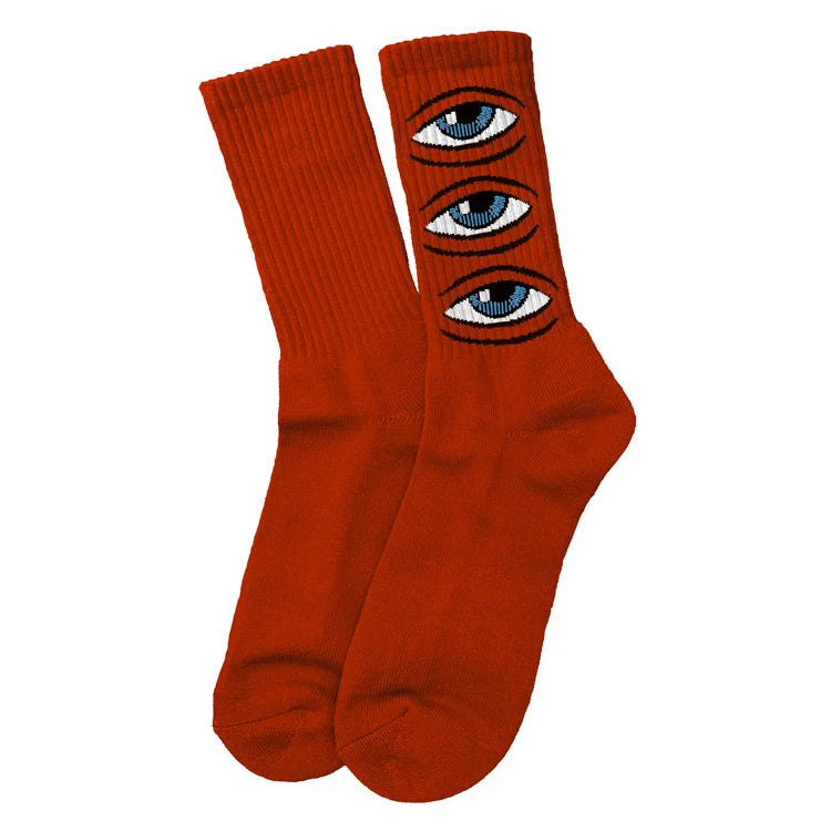 Toy Machine | Eye Stack Socks - Cardinal