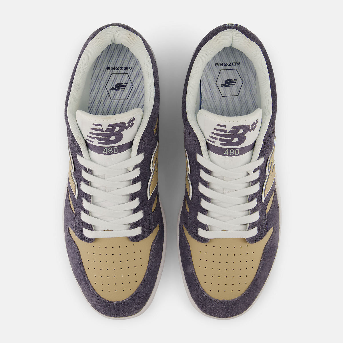 New Balance | Numeric 480 Skateboarding Shoes - Meteorite Grey / Incense Beige (WIDE)