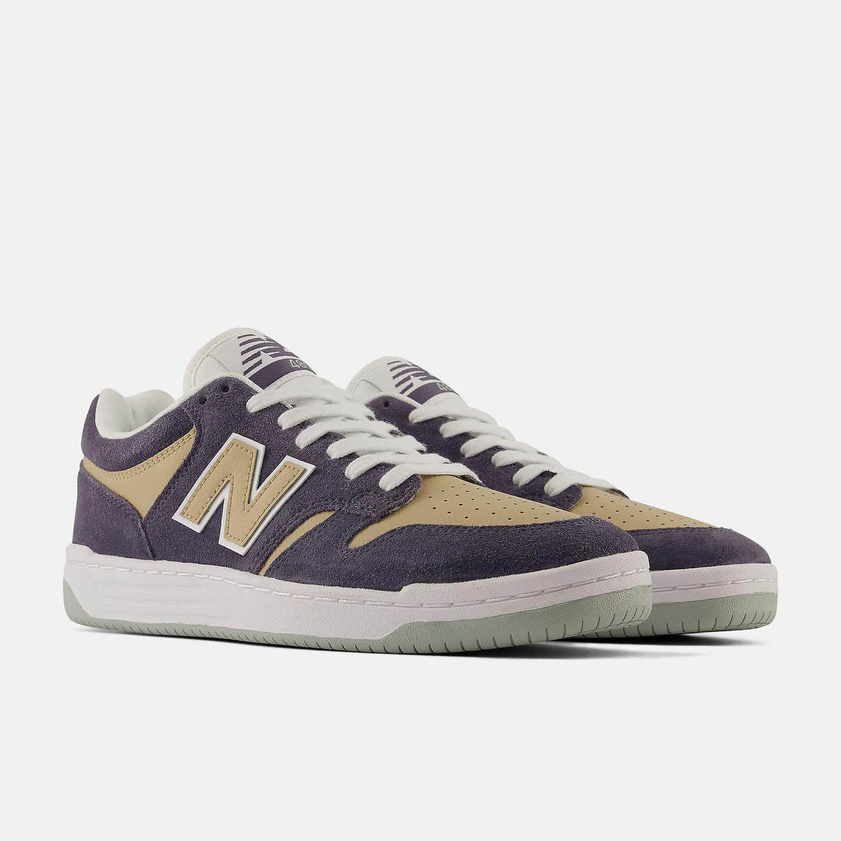 New Balance | Numeric 480 Skateboarding Shoes - Meteorite Grey / Incense Beige (WIDE)