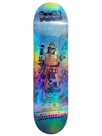 Character | 8.8" Deano Tull “Dyno Dino” Reflective Chrome Foil Deck