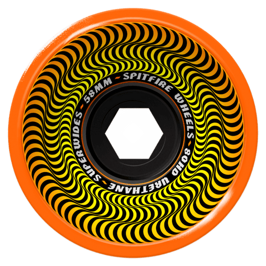 Spitfire | 58mm/80a 80HD Wheels - Super Wide Shape - Orange