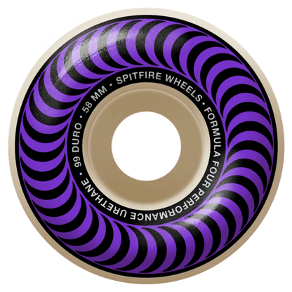 Spitfire | 58mm/99a Forumula Four - Purple Swirl Classic Shape