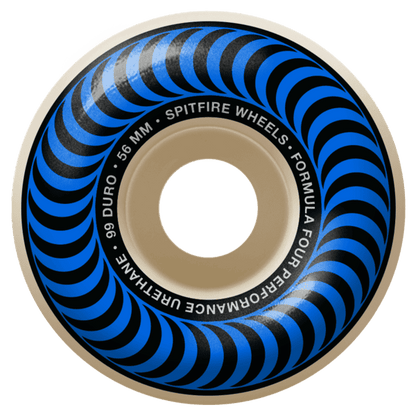 Spitfire | 56mm/99a Forumula Four - Blue Swirl Classic Shape