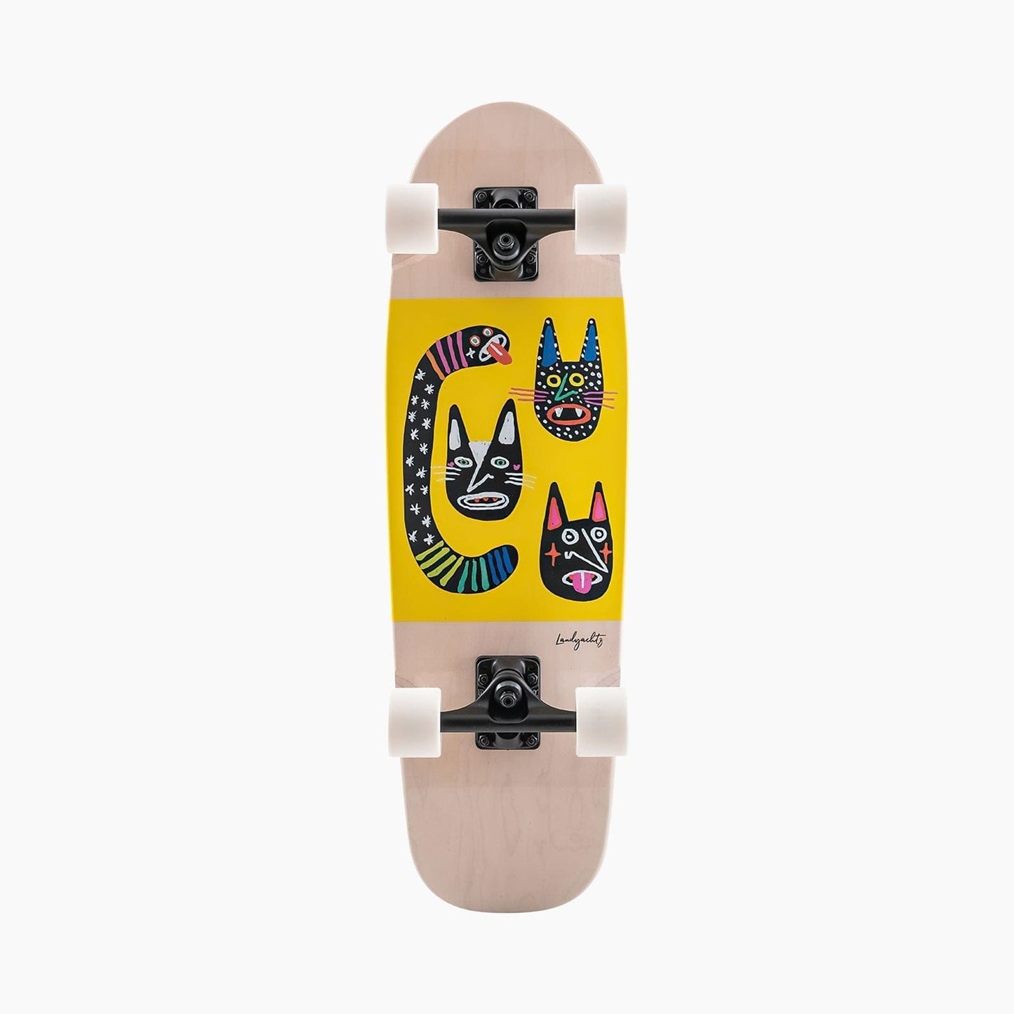 Landyachtz | Dinghy - Blunt- Wild Cats - 28.5" x 8.6" (Wheels and Trucks May Vary)