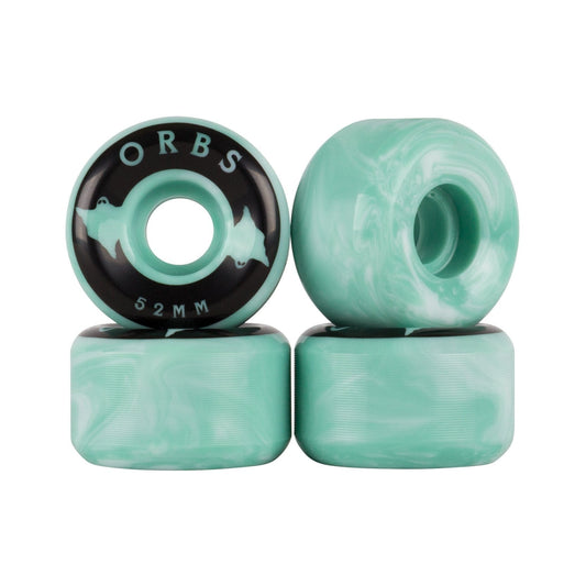 Orbs | 52mm Specter Swirls - Teal/White - 99a