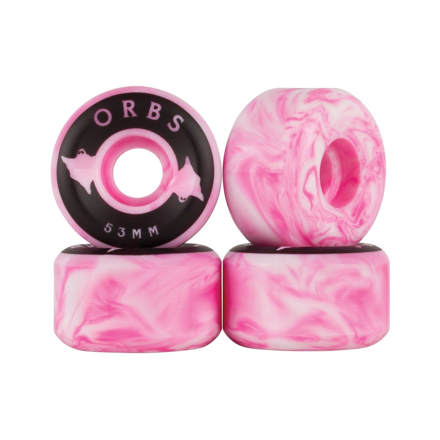 Orbs | 53mm Specter Swirls - Pink/White - 99a