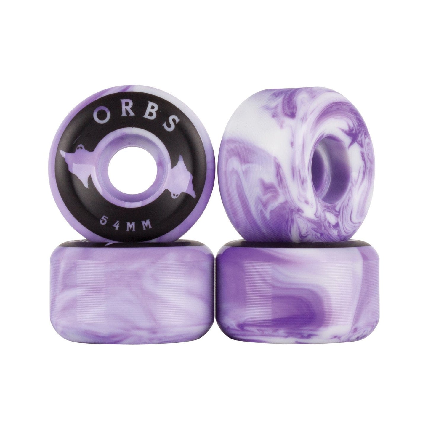Orbs | 54mm Specter Swirls - Purple/White - 99a