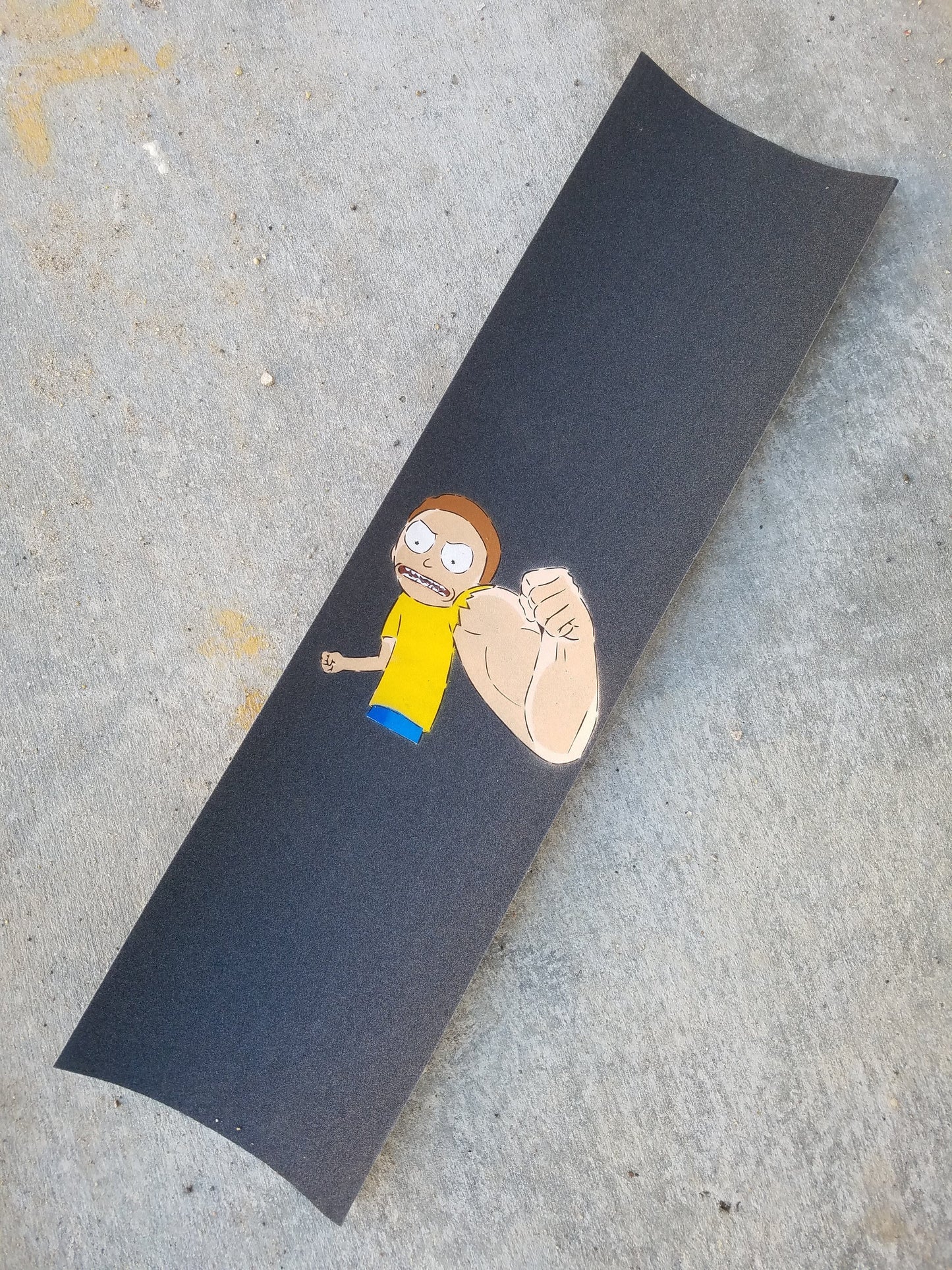 Stenciled Grip - Morty Muscles (Rick & Morty)