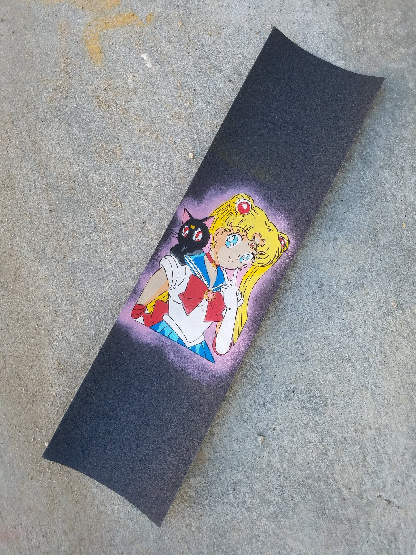 Stenciled Grip - Sailor Moon Pink