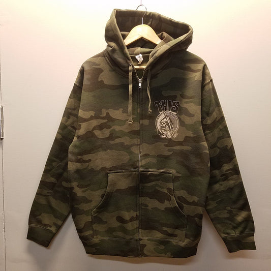 THIS | Chest Reaper Zip-Up - Camo/Vanilla Ink