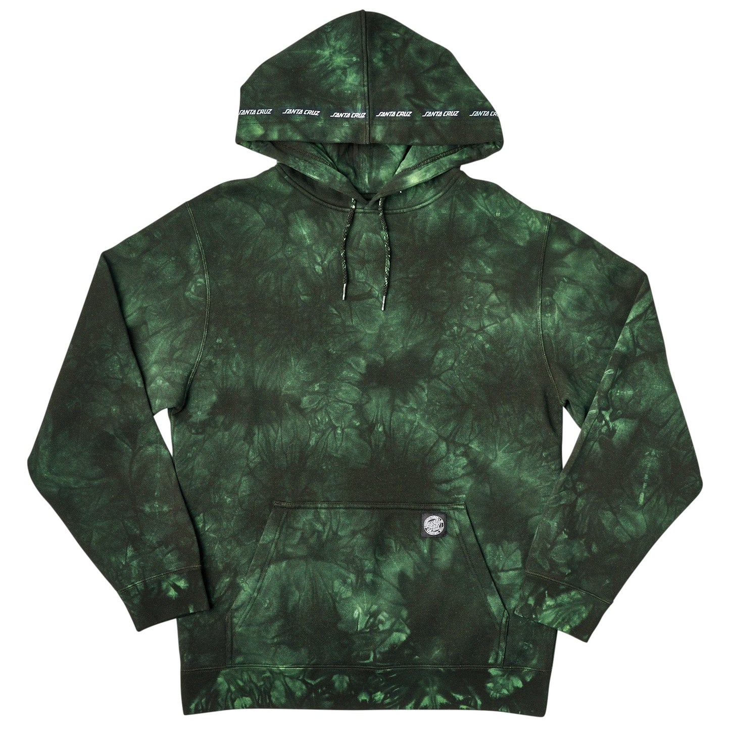 Santa Cruz | Strip Repeat Pullover Sweatshirt - Tie Dye Green/Black