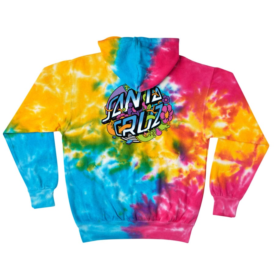 Santa Cruz | Strange Dot Pullover Sweatshirt - Rainbow Tie Dye