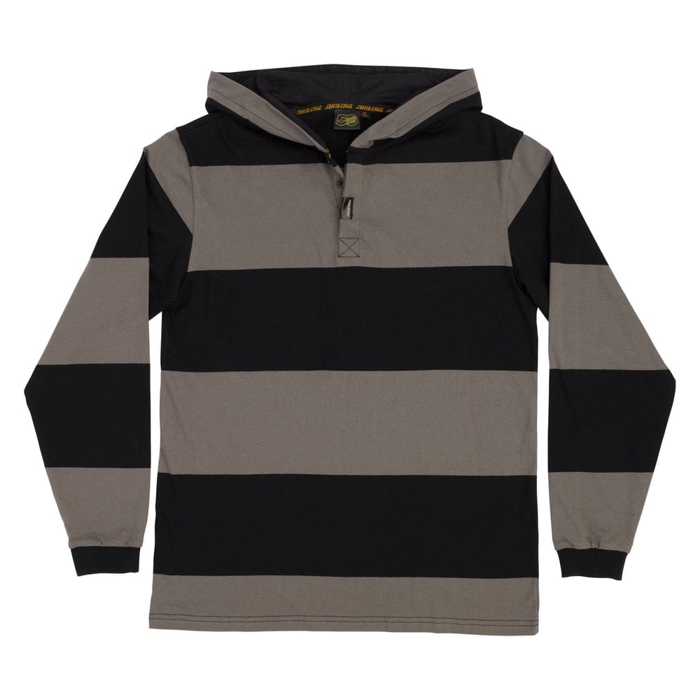 Santa Cruz | Convergence Longsleeve Rugby Shirt - Black/Charcoal