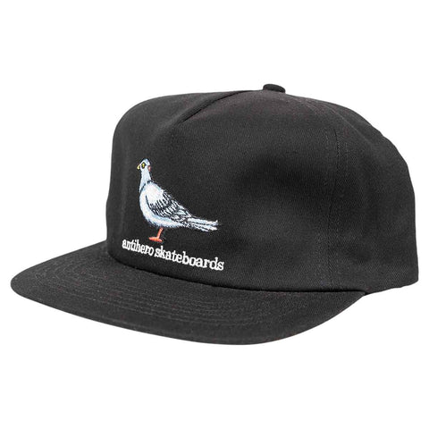 Anti-Hero | Lil Pigeon Snapback Hat - Black