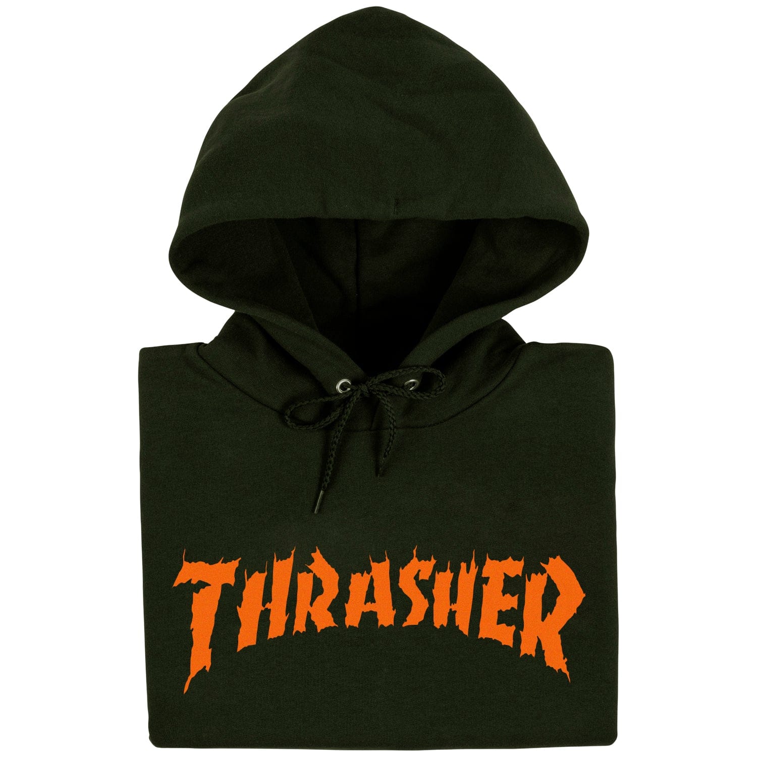 Black and orange online thrasher hoodie