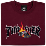 Thrasher | Cop Car Crewneck Sweatshirt - Maroon