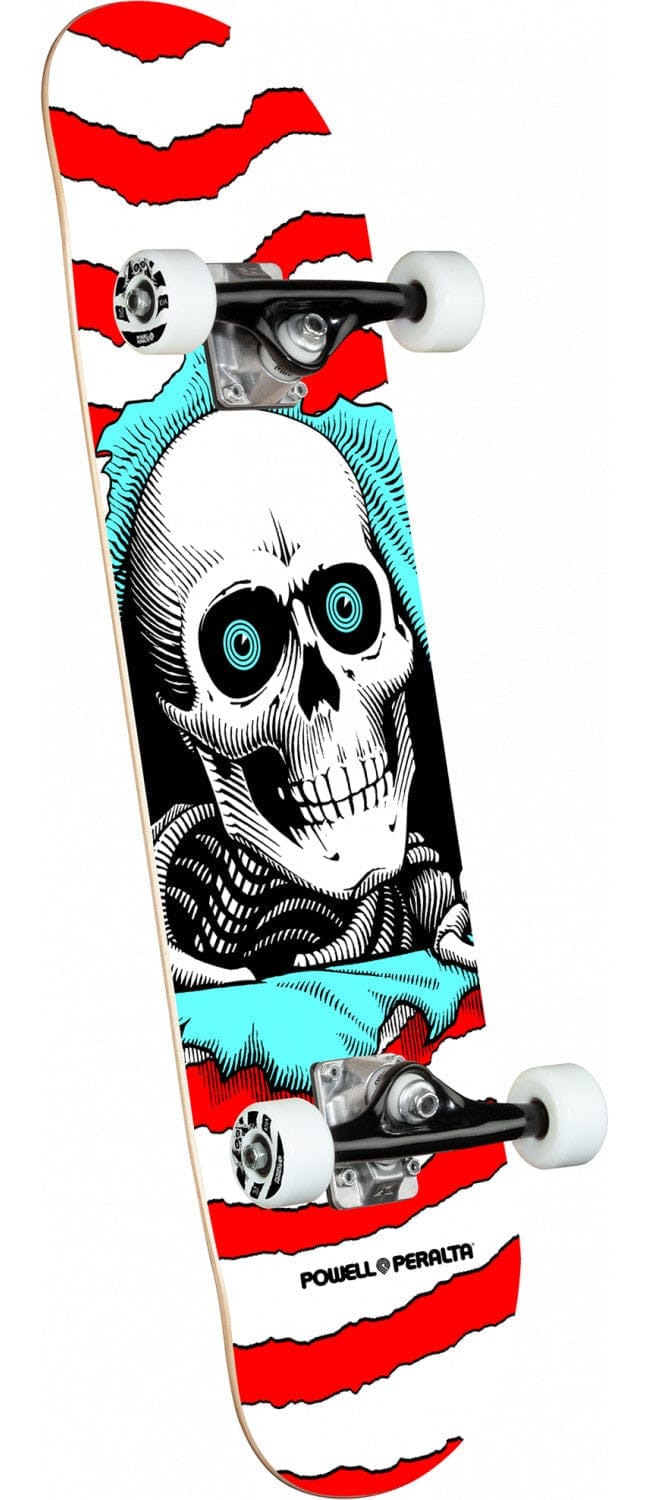 Powell Peralta | 8" Ripper One Off Red/White Complete Skateboard