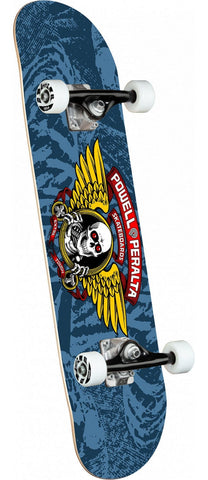 Powell Peralta | 8" Winged Ripper Blue Complete Skateboard