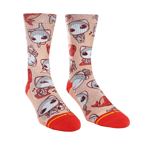 MERGE4 | Ryo Taniguchi - Kitties Crew Socks (MEDIUM)
